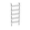 Willis 5-Tier Manufactured Wood Metal Ladder Bookcase - White / Black