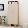 Zeno Compact Wardrobe with Cabinets and Shelves