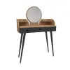 Belem Makeup Vanity Table with Mirror - Atlantic Pine / Anthracite