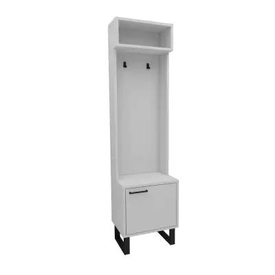 Zosime Hallway Coat Rack with Cabinet