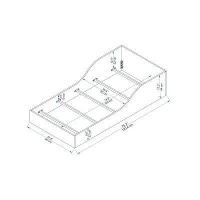 Brian Bedstead Bed Frame with Headboard - Anthracite