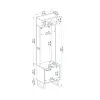 Zosime Hallway Coat Rack with Cabinet - Beige