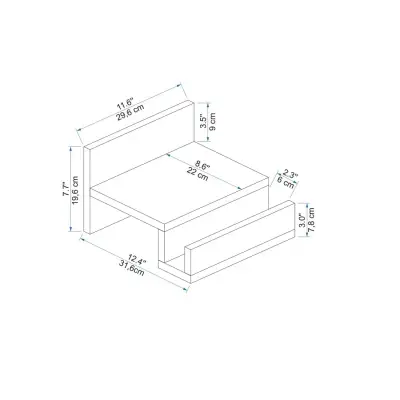 Luis Wall Mounted Bike Rack - Atlantic Pine