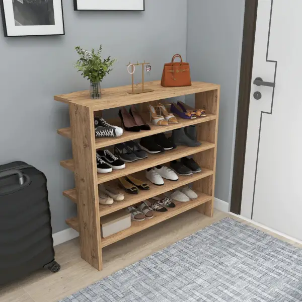 Lindita Shoe Storage Shelf - Atlantic Pine