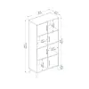 Nyx Multi-Purpose Cabinet Shelf - Atlantic Pine / White