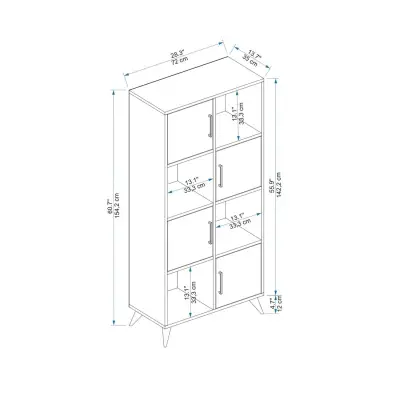 Nyx Multi-Purpose Cabinet Shelf - Atlantic Pine / White