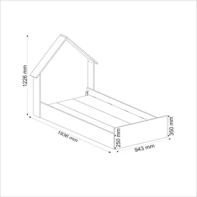 Ayden Bedstead Bed Frame with Headboard