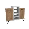 Minta Shoe Storage Shelf with Cabinet - Atlantic Pine / White