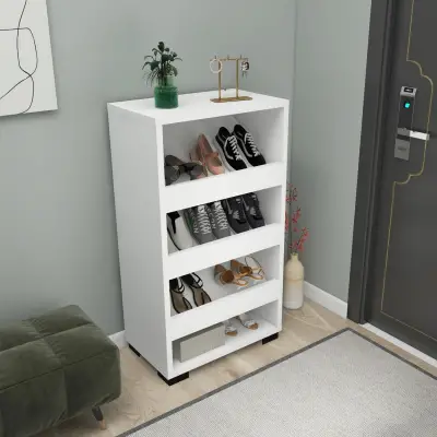 Leslie Shoe Storage Shelf with Cabinet