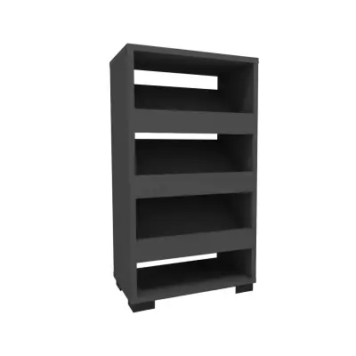 Leslie Shoe Storage Shelf with Cabinet - Anthracite