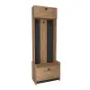 Edessa Hallway Coat Rack with Cabinet - Atlantic Pine / Anthracite