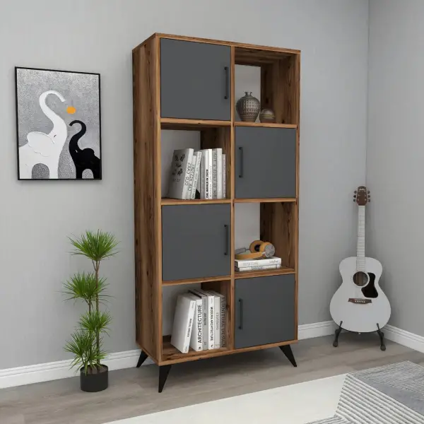 Nyx Multi-Purpose Cabinet Shelf - Light Walnut / Anthracite