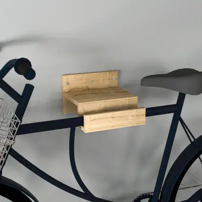 Luis Wall Mounted Bike Rack - Sapphire Oak