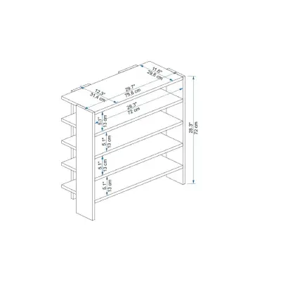 Lindita Shoe Storage Shelf - Beige