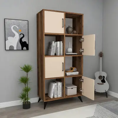 Nyx Multi-Purpose Cabinet Shelf - Light Walnut / Beige