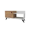 Cepos Shoe Storage Shelf with Cabinet -  Atlantic Pine / White