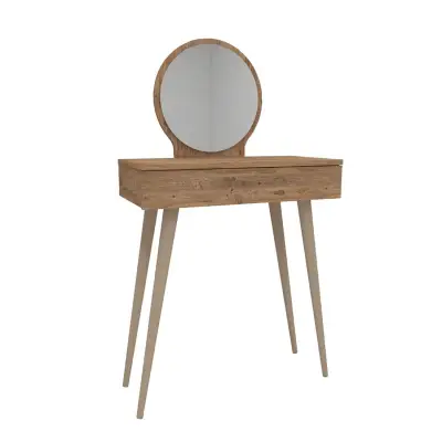 Novae Makeup Vanity Table with Mirror - Atlantic Pine