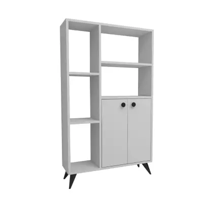 Melantha Bookcase with Cabinets and Shelves