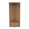 Reina Corner Hallway Coat Rack with Cabinet - Atlantic Pine