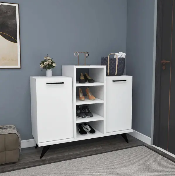 Minta Shoe Storage Shelf with Cabinet