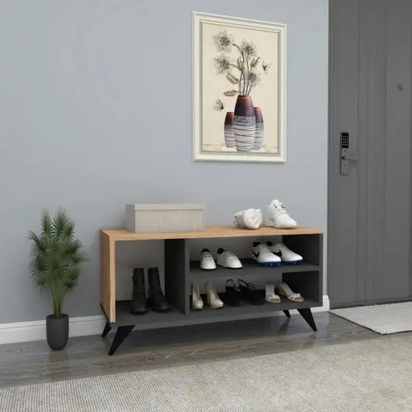 Dalila Shoe Storage Shelf - Atlantic Pine / Anthracite