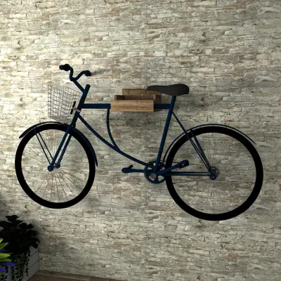 Joel Wall Mounted Bike Rack - Walnut