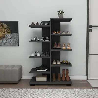 Albina Shoe Storage Shelf - Anthracite