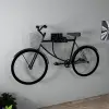 Luis Wall Mounted Bike Rack - Black Marble Effect