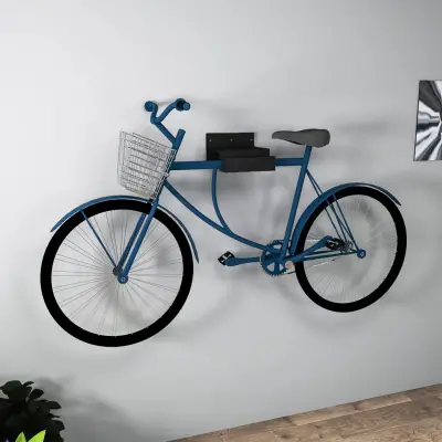 Luis Wall Mounted Bike Rack - Black