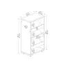  Leslie Shoe Storage Shelf with Cabinet - Atlantic Pine