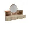 Cosmo Makeup Vanity Table with Mirror - Atlantic Pine / Beige