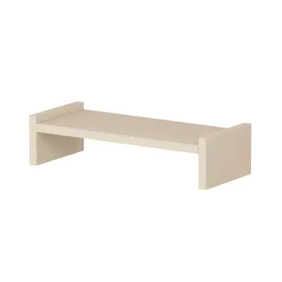 Agatha Monitor Riser PC Stand - Beige