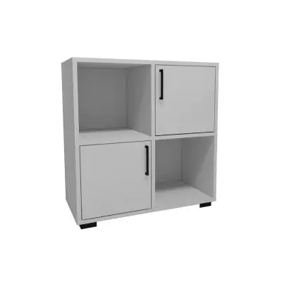 Vasilis Bookcase with Cabinets and Shelves