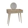 Burim Makeup Vanity Table with Mirror - Beige