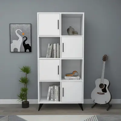 Nyx Bookcase with Cabinets and Shelves