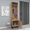 Zosime Hallway Coat Rack with Cabinet - Atlantic Pine