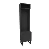 Zosime Hallway Coat Rack with Cabinet - Anthracite