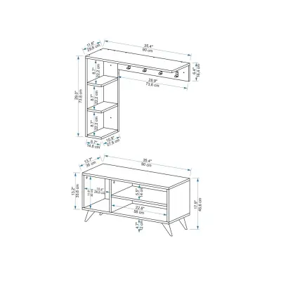 Cassia Hallway Coat Rack with Shelves