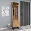 Zosime Hallway Coat Rack with Cabinet - Atlantic Pine