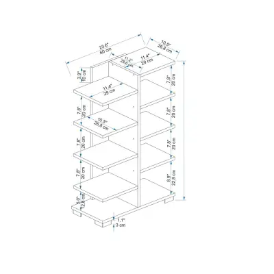 Albina Shoe Storage Shelf - Atlantic Pine