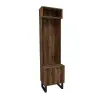 Zosime Hallway Coat Rack with Cabinet - Light Walnut