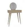 Novae Makeup Vanity Table with Mirror - Beige