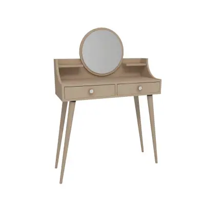 Risoma Makeup Vanity Table with Mirror - Beige