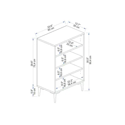 Ruby Shoe Storage Cabinet - Light .Walnut / Anthracite