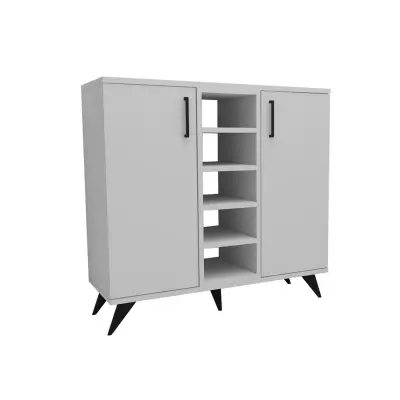 Leander Shoe Storage Shelf with Cabinet