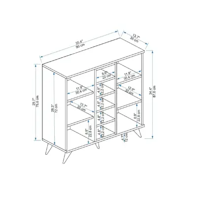 Leander Shoe Storage Shelf with Cabinet