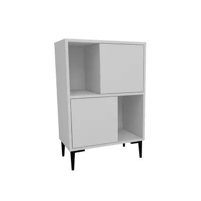 Jeremy Bathroom Cabinet with Shelves - Beyaz