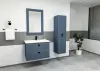 Sanvela Bathroom Washbasin Cabinet with Framed Wall Mirror, Sink & Side Cabinet Set - Ireland Bl