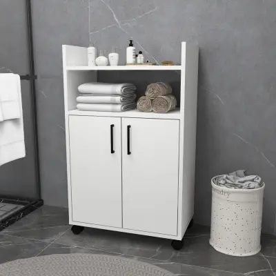 Tyler Bathroom Cabinet with Shelves - White