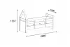 Valentino Bedstead Bed Frame with Headboard - Atlantic Pine & Anthracite